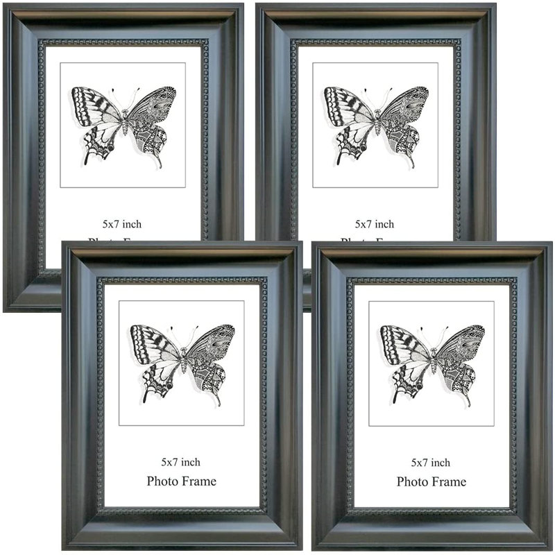 Canora Grey Photo Frame 5X7" Floating Picture Frames, Double Glass Photo Frame For Wall Hanging